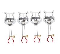 ifundom 4pcs Lightweight Trumpet Marching Lyre Music Clip Easy to Carry Music Holder for Outdoor for Clarinet and Instruments