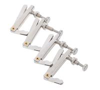 ifundom 4Pcs Metal Cello Fine Tuners Silver Precision String Adjusters for Cellos Easy to Install Metal Parts for Accurate Tuning by Amateur and Sturdy Players
