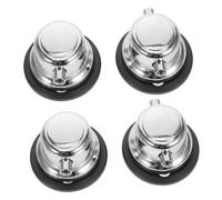 ifundom 4pcs Metal Drum Saddle and Ears for Snare Drum Replacement Lug Ear Hooks Connector Heavy Duty Support Accessory