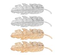 ifundom 4pcs Metal Duckbill Hair Clips Silver Hairpin Set Creative Romantic Style Easy to Take off Will Not Hurt Hair for Daily Use