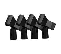 ifundom 4pcs Mic Clip with Adapter for Microphone, Adjustable Copper Thread Clamp, Firm Stable Hold, Reusable Angle Control, Mic Stand Clip for Live Performances, Re20 Microphone