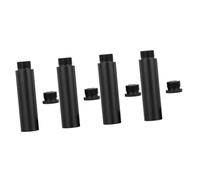 ifundom 4pcs Mic Stand Extension Tube Aluminum Alloy Mic Stand Extension Rod for Mounting Shock-mount Microphone Accessory Pole for Microphone