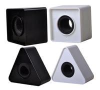 ifundom 4pcs Microphone Flag Station Abs Sponge Material Logo Cover Microphone Holder for Tv Conference Interview