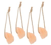 ifundom 4pcs Natural Mineral Salt Lick Blocks for Small Animals and Livestock, Provides Essential Minerals, Promotes Health and Growth, Suitable for Deer and Cows in Farm and Pasture Use