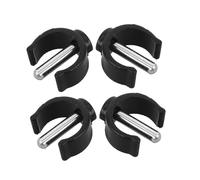 ifundom 4PCS Non-Slip Walking Stick Holder Clips for Cane Crutch Accessories Fit Abs Steel Locking Attachments for Wheelchair and Walker Use