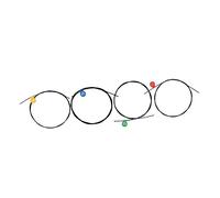 ifundom 4pcs Nylon Ukulele Strings a e c Acoustic Ukulele Accessories Easy to Play