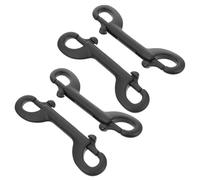 ifundom 4pcs Pet Leash Double Ended Snap Hook Metal Trigger Clip for Dog Leash Outdoor Walks Home Pet Accessory Double Ended Bolt Hook