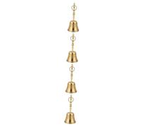 ifundom 4pcs Portable Buddha Prayer Bell Elegant Hand Bell for Meditation Home Decor Buddhist Temple Use Traditional for Blessings Positive Energy