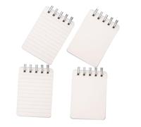 ifundom 4pcs Portable Spiral Notepads Small Mini Memo Pads Spiral Writing Pads Blank and Lined Pages Compact Office Notebooks for Professional Note Taking