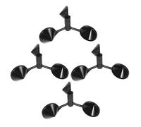 ifundom 4pcs Portable Three-cup Anemometer Wind Speed Sensor Replacement Cups Lightweight Abs Construction Accurate Meteorological Monitoring Tool for Outdoor Weather Stations