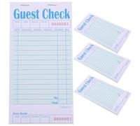 ifundom 4pcs Restaurant Order Pad with 50 Paper Sheets, Server Note Pads for Minimizing Smudges and Recording Orders, Guest Check Book for Restaurant Service