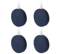 ifundom 4pcs Round Air Bubble Stone Diffuser for Aquariums Fish Tanks Hydroponics Silent Oxygen Stone for Enhanced Water Aeration and Filtration for Freshwater Saltwater Use