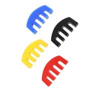 ifundom 4pcs Rubber Violin Mutes for Practice Lightweight Violin Practice Silencers Yellow Black Red Blue for Quiet Sessions for Violinists and Music Students