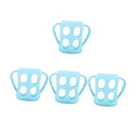 ifundom 4pcs Safe Comfortable Milk Catchers Bottle Handle for Breastfeeding Boon Bottles Newborn Feeding Silicone Grip