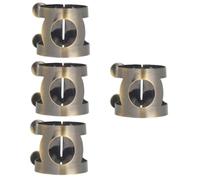 ifundom 4pcs Saxophone Ligature Parts Brass Clip Quality Saxophone Reed Clip for Long-term Use Easy to Carry