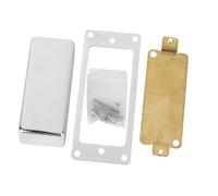 ifundom 4pcs Sealed Mini Humbuckers Guitar Pickup Mounting Plate Bass Bridge Cover for Diy Electric Guitar