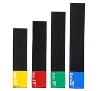 ifundom 4pcs Silent Cymbal Belt Dampener Elastic Cymbal Mute Pad for Drumming Practice Pad Tape for Drum Kit Dampeners