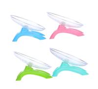 ifundom 4pcs Silent Hamster Wheel Flying Saucer Exercise for Small Pets Gerbils Mice Rats Hedgehogs Chewproof Quiet Running Cage Accessory with Reinforced Stable Base
