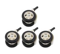 ifundom 4pcs Silent Swivel Caster Wheels for Walker Mute Replacement Wheels Plastic Casters Accessories for Indoor Use Helps Learn to Walk Smoothly