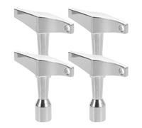 ifundom 4pcs Silver Drum Key Accessories Handle Tuner Key for Drum Kit Tuning Professional Percussion Hardware