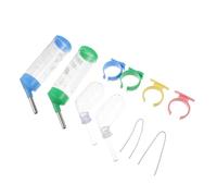 ifundom 4pcs Small Animal Drinking Bottle for Rabbits and Hedgehogs, Plastic No Drip Water Bottle with Hanging Design, Easy to Observe Remaining Level, Suitable for Small Pets and Cages