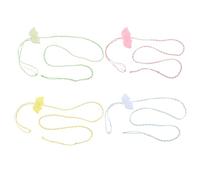 ifundom 4pcs Small Animal Harness Leash Set for Hamster Chinchilla Nylon Vest Angel Wings Design, Escape-Proof Pet Traction Rope for Hedgehogs and Dwarf Rabbits Outdoor Use