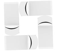 ifundom 4pcs Stainless Steel Money Clip Practical Wallet Clip Lightweight Metal Money Organizer with Fine Workmanship Silver Portable Design for Everyday Use