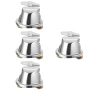 ifundom 4pcs Tom Leg Base Clamp for Drum Kit Floor Tom Leg Holder Sturdy Silver-plated Iron Base for Enhanced Sound Quality and Easy Installation Suitable for Snare Replacement