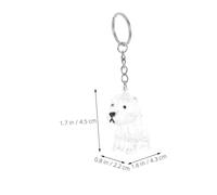 ifundom 4pcs Transparent Pet Hair Storage Keychain Dog Hair Memorial Capsule for Keepsake and Souvenir Compact Holder for Preserving Puppy Memories for Pet Owners and Shedding Seasons