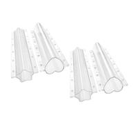 ifundom 4pcs Transparent Star and Heart Shape Cucumber Growing Molds for Fruit and Vegetable Shaping Garden Planting Forms for Visual Growth Observation Lightweight Resistant Vegetable