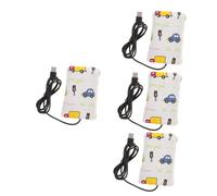 ifundom 4pcs USB Portable Warmer for Newborns Convenient Breastmilk Bottle Heater Travel-Friendly Food Warmer Compatible Power Banks Laptops Cars