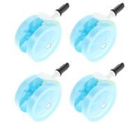 ifundom 4pcs Walker Wheels Replacement Accessories with Silent Technology and Full Rotational Swivel, Sturdy Pp Plastic Casters for Walkers and Strollers, Suitable for Playgrounds