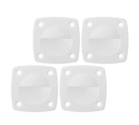 ifundom 4Pcs White Nylon Marine Flush Pull Handles for Boat Hatch Recessed Door Latches, Pull Hatch Latches for Outdoor Boating and Marine Use