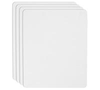 ifundom 4pcs White Sublimation Computer Mouse Pads Non-Skid Rubber Base, Modern Design for Office and Home Use, Blanks for Sublimation Printing