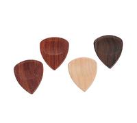 ifundom 4pcs Wooden Guitar Plectrums Guitar Picks Bass Picks Delicate Design and Music Lovers