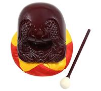 ifundom 5-inch Dark Wooden Fish Set Buddhist Meditation Percussion Instrument for Children and Home Decor for Music Teaching and Religious Practices