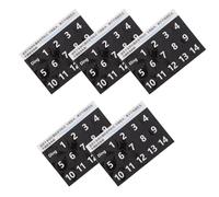 ifundom 5 Sheets Removable Tongue Drum Note Stickers for Beginners, Pvc Music Scale Decals with Black Numbers, Wear-resistant and Easy Installation, for Handpan Drum Teaching and DIY