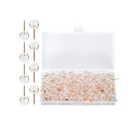 ifundom 50 Pieces Rose Gold Thumb Tacks Multi-Function Small Push Pins for Home Office Desk Accessories, Decorative Pushpins for Cork Boards and Map Supplies