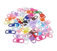 ifundom 50pcs A Set Strap Lanyard Swivel Snap Hooks Metal Key Chain Hooks Zinc Alloy Easy to Install Connection and Fastening Assorted Color for DIY Making Craft Supplies Random Color