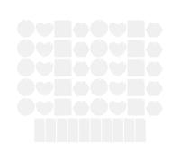 ifundom 50pcs Acrylic Keychain Blanks Rectangle DIY Keychain Pendants Sublimation Blanks Bulk Set for Crafting and Accessories