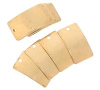 ifundom 50pcs DIY Copper Pendant Charms for Jewelry Accessories Concave Copper Sheet Tags with Single Hole Simple and Stylish for Craft and Scrapbooking Projects