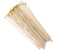 ifundom 50pcs Handheld Flag Pole Bamboo Flagpole for Handheld Flag Hand Wave Flagpole
