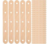ifundom 50pcs Ice Pop Wood Craft Stick DIY Wood Craft Sticks Natural Material Tasteless and Odorless Without Splinter Or Burrs Suitable for Camp and Scout