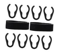 ifundom 50pcs Plastic Clips Mic Cable Clamps Microphone Cable Organizer for Home