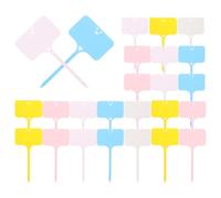 ifundom 50pcs Plastic Plant Labels for Quick Handwritten Tagging Sturdy Garden Tags for Plant Horticulture and Flower Exhibition and Organising
