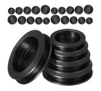 ifundom 50pcs Rubber Piggy Bank Plug round Money Saving Box Stopper Reusable Versatile Use Black for Home Personal Finance Management