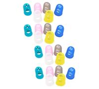 ifundom 50pcs Silicone Finger Guards for Guitar Fingertip Protection Mixed Colors Comfortable for Beginners and Professionals