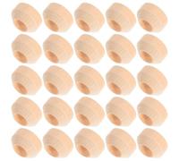 ifundom 50pcs Wooden Doll Peg Display Mount Bases for DIY Craft Painting Projects Round Wooden Peg Doll Stand Holder Model Base and Art Decoration