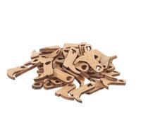 ifundom 50pcs Wooden Mini Boots DIY Crafts Cutouts Lightweight Hanging Ornaments for Wedding Handicraft Party Decorations Creative and Elegant Small Cowboy Boot Shapes