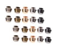 ifundom 50pcs Zinc Alloy Flat Head Metal Studs Purse Feet Replacement for Leathercraft Bags with Bottom Protection, for Professional Bag Makers and Leather Crafting